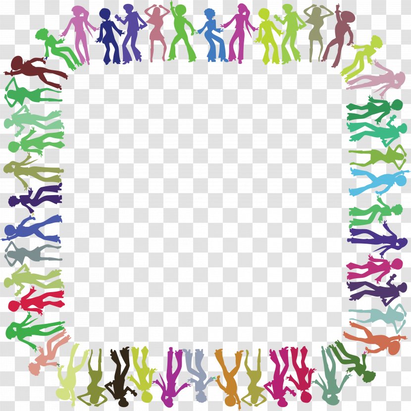 Dance Disco Clip Art - Heart - Square Border Transparent PNG