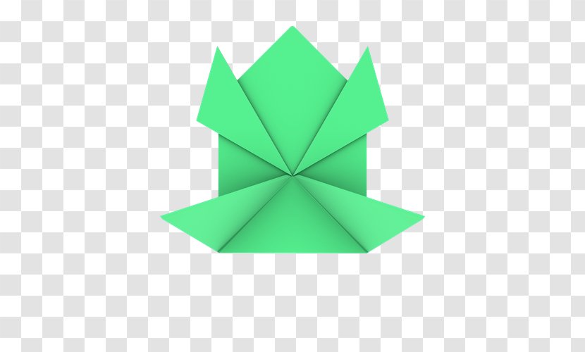Paper Origami Art Green - Design Transparent PNG