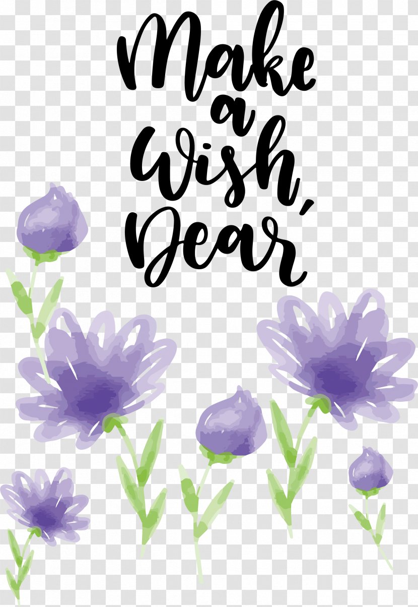 Watercolor Hand Painted Small Purple Flower - Frame - Cartoon Transparent PNG