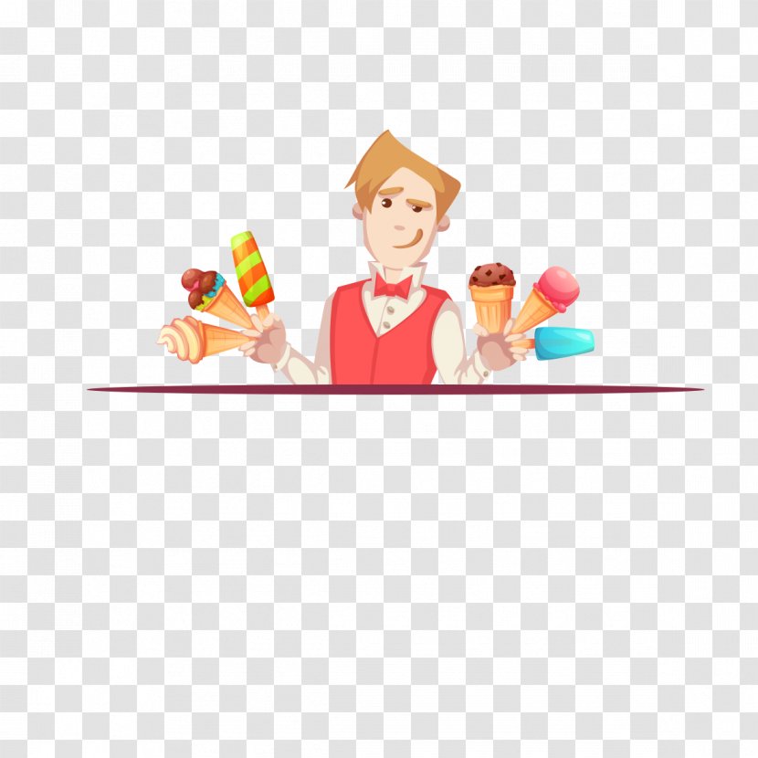 Ice Cream Food Photography - Area - Waiter Transparent PNG