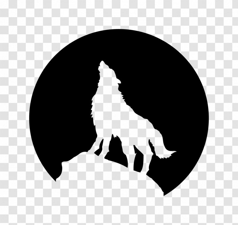 Wolf Logo - Tapestry - Stencil Symbol Transparent PNG