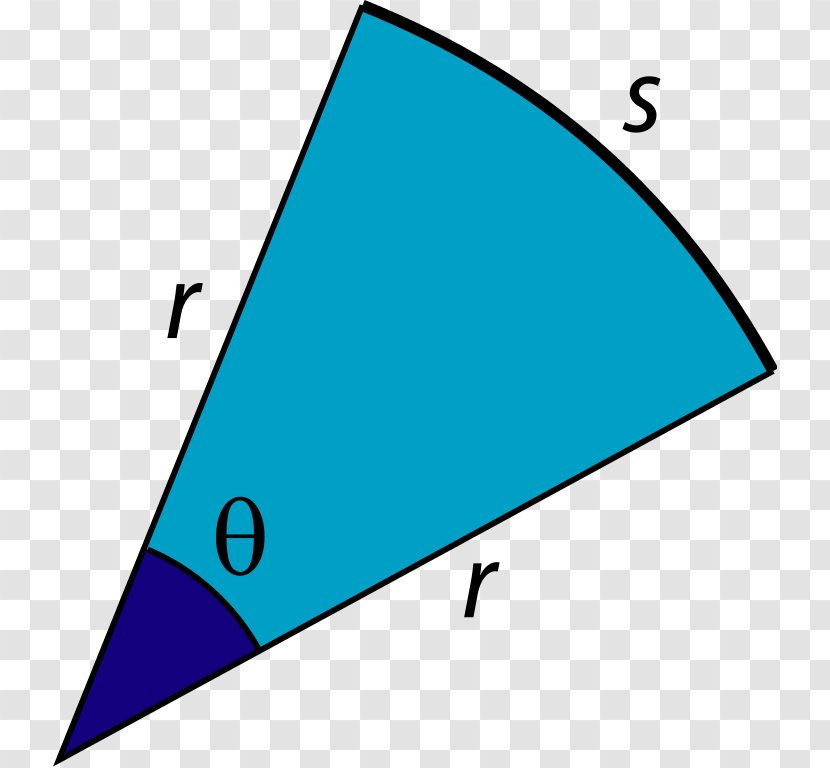 Triangle Radian Degree Trigonometry - Area Transparent PNG