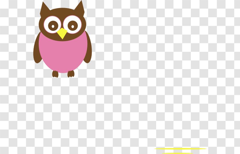 Owl Bird Clip Art - Pink Transparent PNG