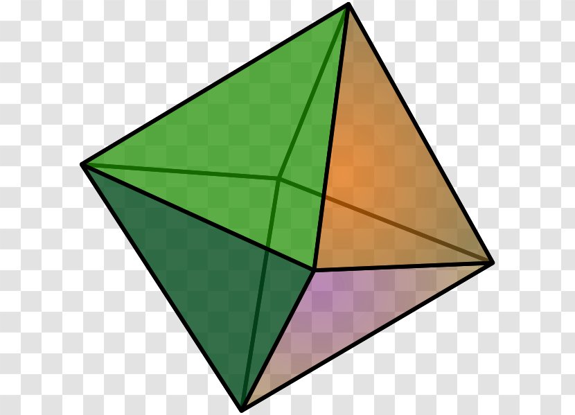 Octahedron Polyhedron Face Triangle Vertex - Edge - Sono Map Transparent PNG