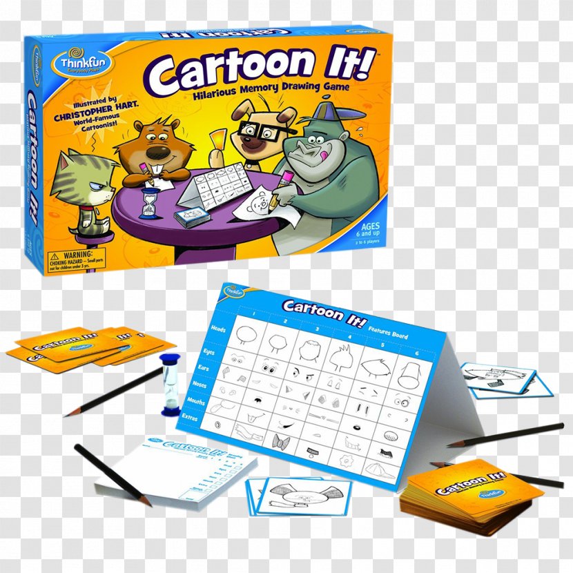 ThinkFun Board Game Drawing Puzzle - Cartoon - Dexter's Laboratory Transparent PNG