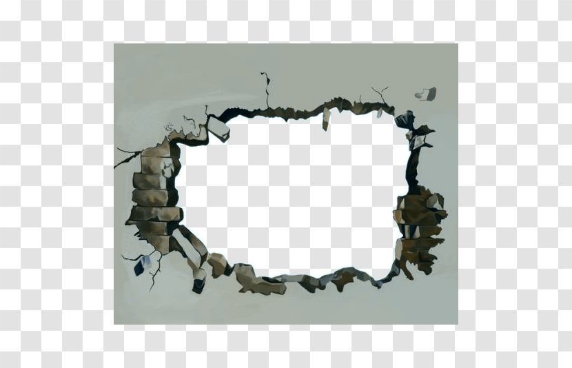 Wall 3D Computer Graphics Texture Mapping - House Painter And Decorator - Hole Crack Map Transparent PNG
