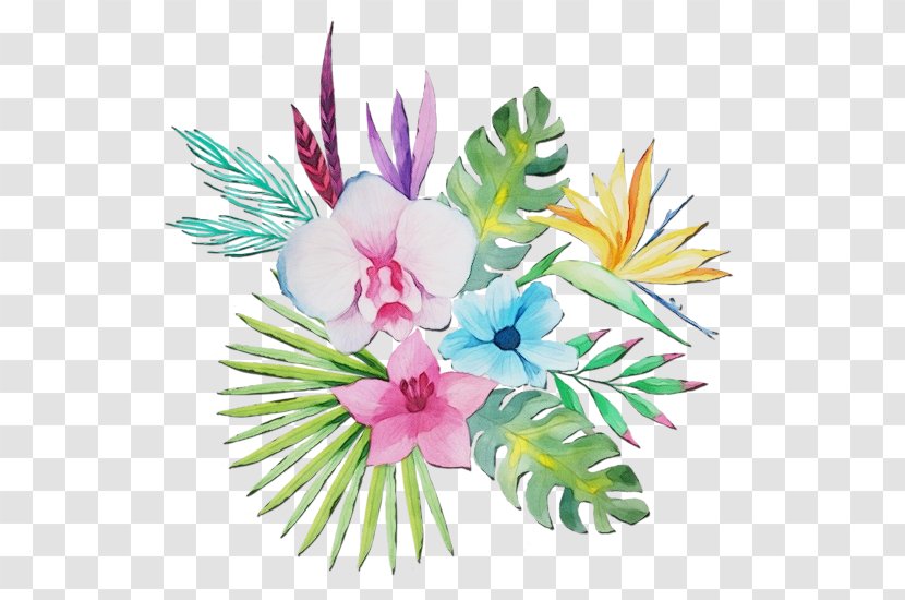 Bouquet Of Flowers Drawing - Watercolor - Creative Arts Wildflower Transparent PNG