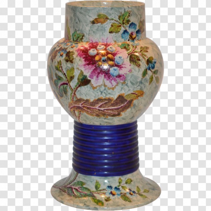 Ceramic Vase Flowerpot Urn Artifact - Creative Hand-painted Flowers Transparent PNG