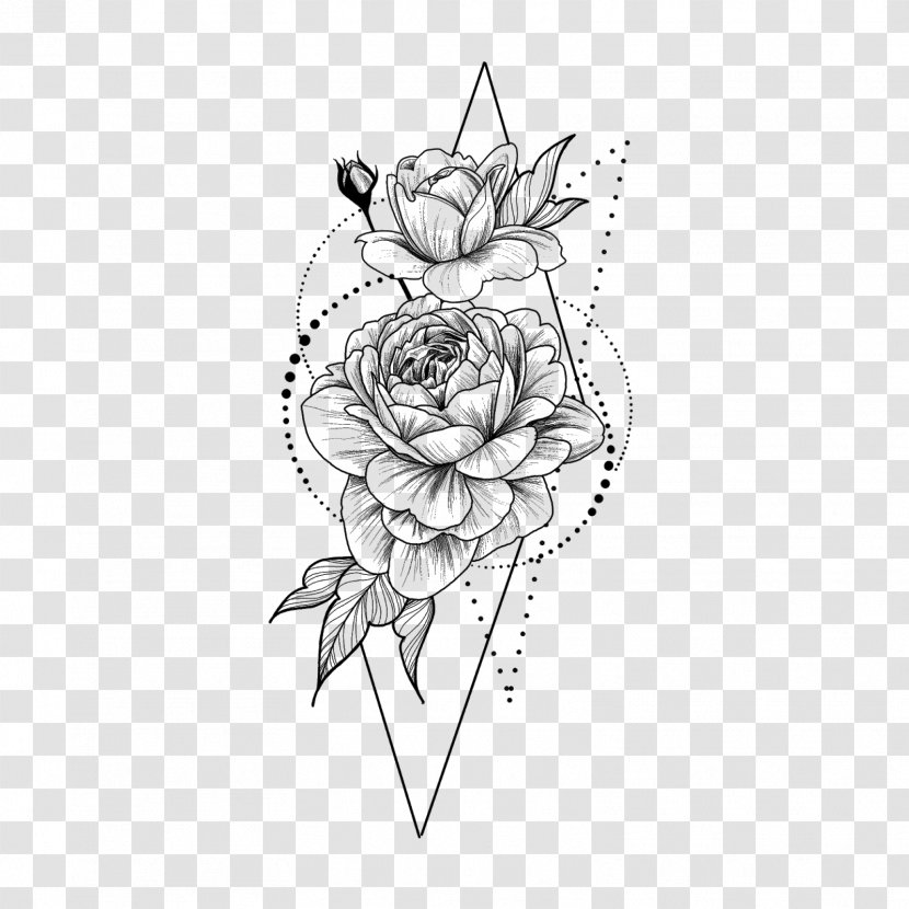 Line Art Black-and-white Drawing Sketch Plant - Flower - Coloring Book Transparent PNG