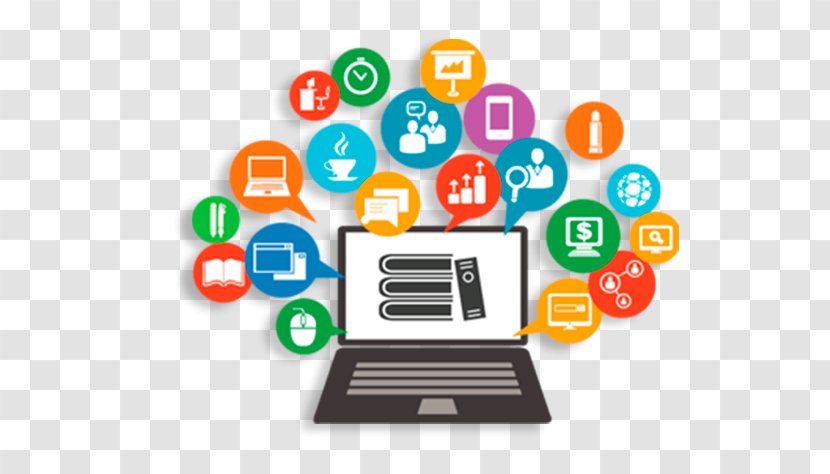 Digital Marketing Background - Social Media - Learning Electronic Device Transparent PNG