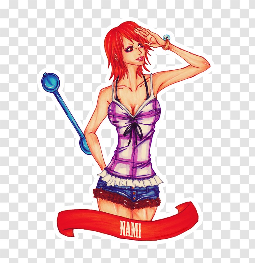 Pirate's Log Buggy Nami One Piece The Diary Of Jane - Silhouette - Heart Transparent PNG