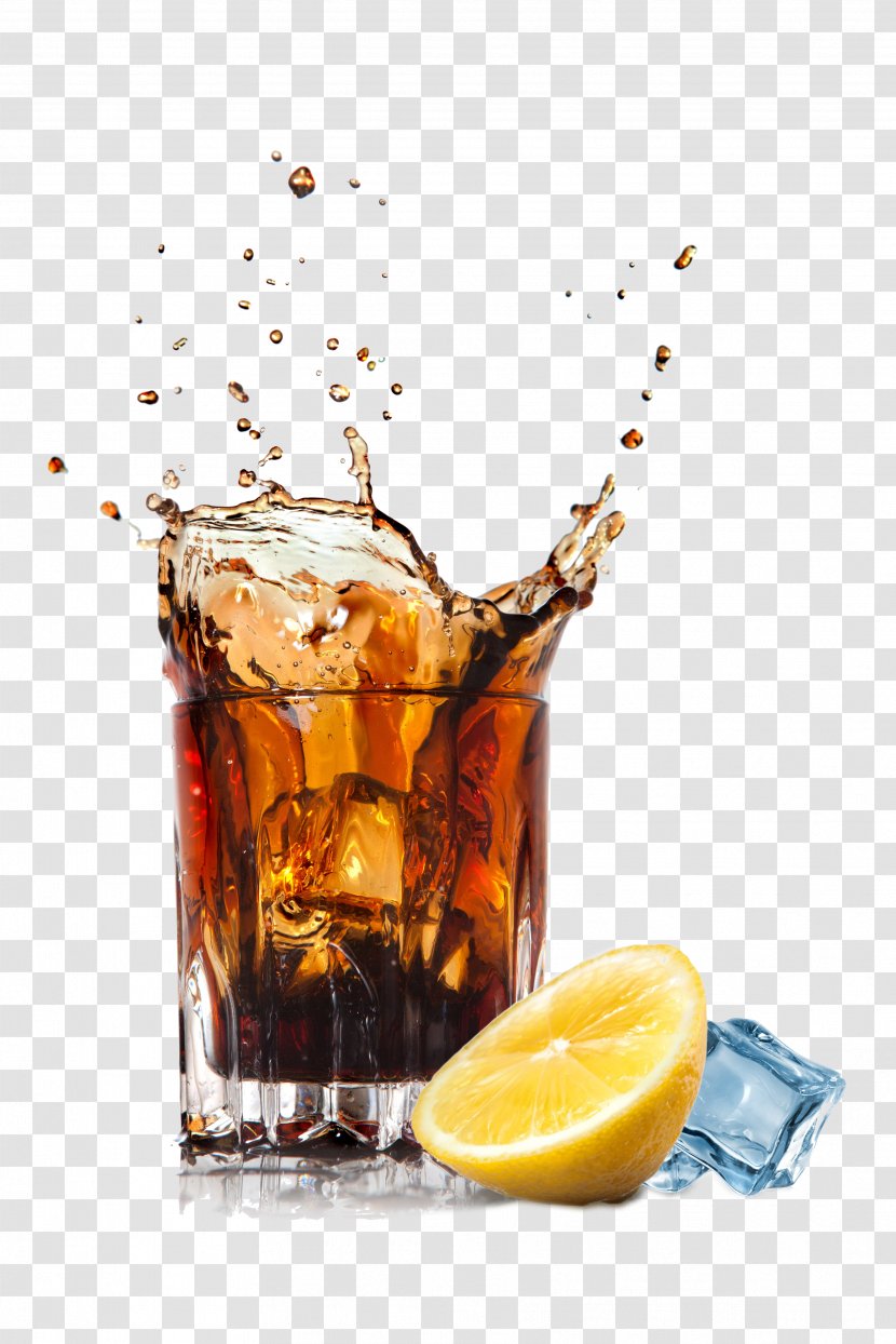 Soft Drink Beer Distilled Beverage Juice Cola - Spraying Out Glass Cocktail Transparent PNG