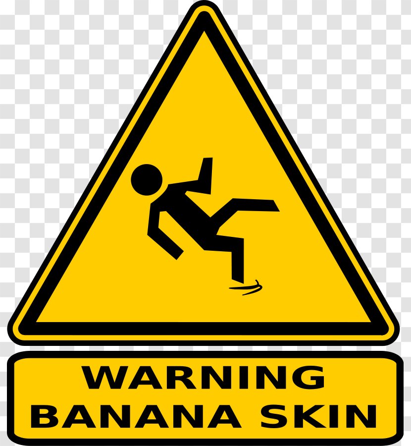 Banana Peel Warning Sign Clip Art - Fruit - Cartoon Pictures Of Bananas Transparent PNG