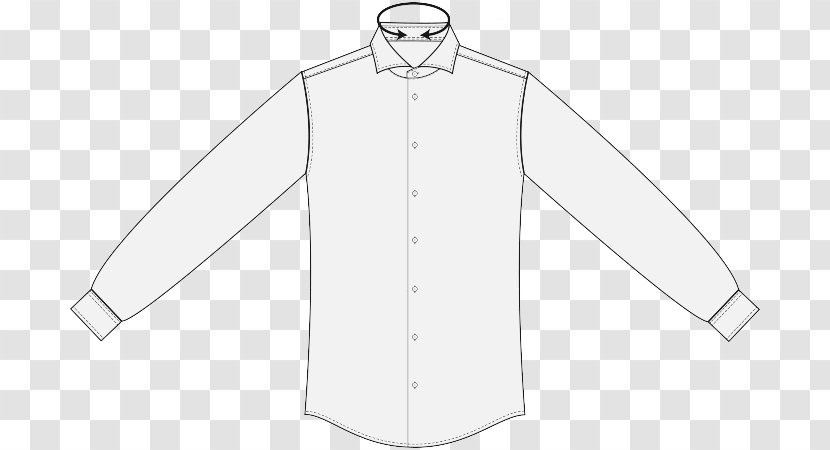 Dress Shirt Collar Outerwear Button - Made To Measure Transparent PNG