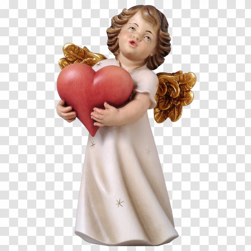 Angel Heart Putto Wood Carving - Woodcarving Transparent PNG