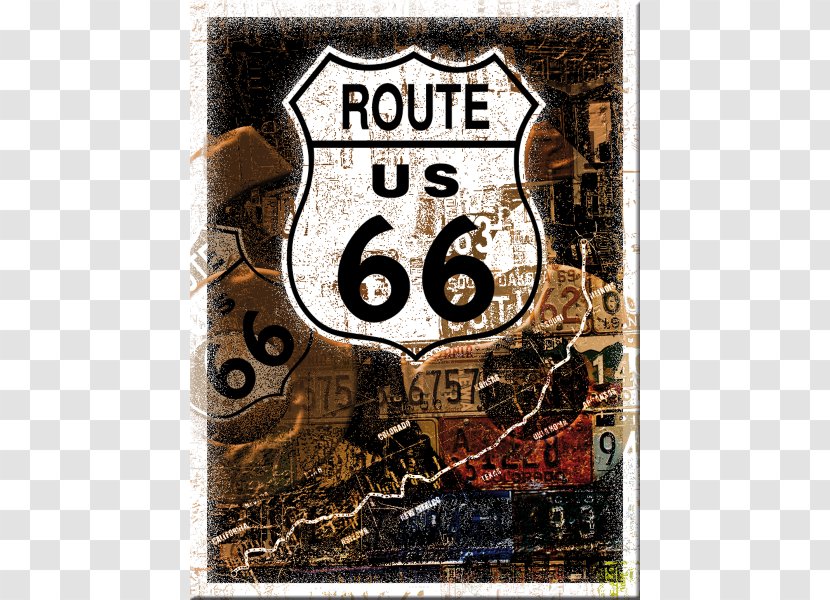 U.S. Route 66 US Numbered Highways Road Refrigerator Magnets - Us Transparent PNG