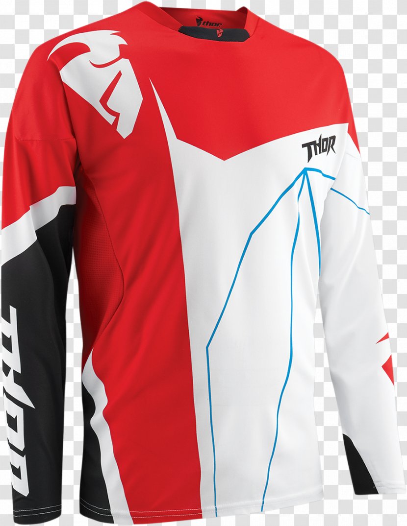 T-shirt Jersey Clothing Artikel Motorcycle - Red Transparent PNG
