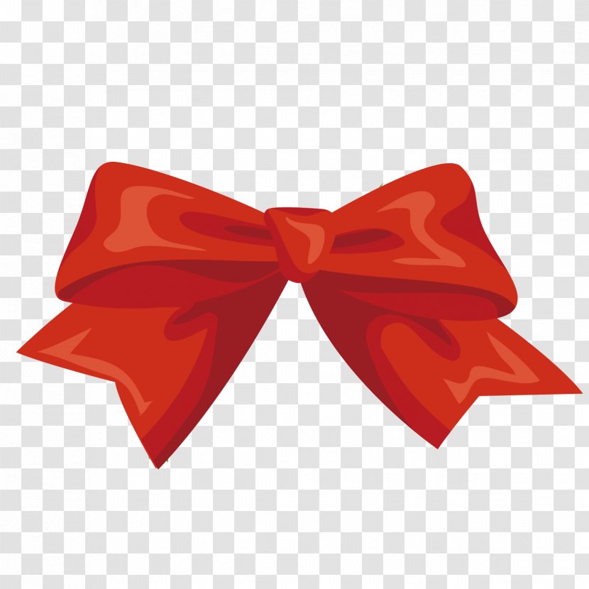 Red Ribbon - Vecteur - Vector Bow Transparent PNG