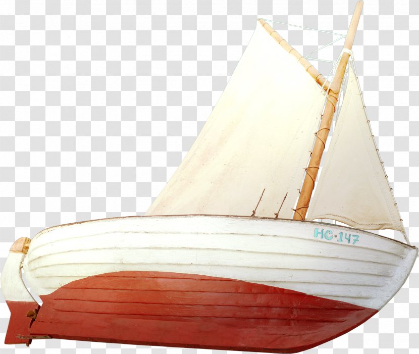 Scow Sailboat - Yacht - Sails Decorative Pattern Transparent PNG