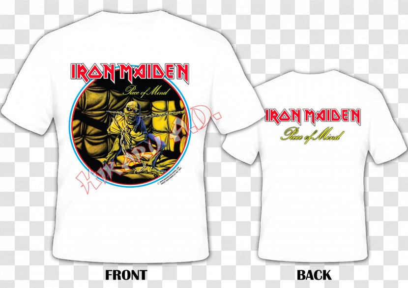 Iron Maiden Piece Of Mind T-shirt Logo Van - Frame - T Shirt Transparent PNG