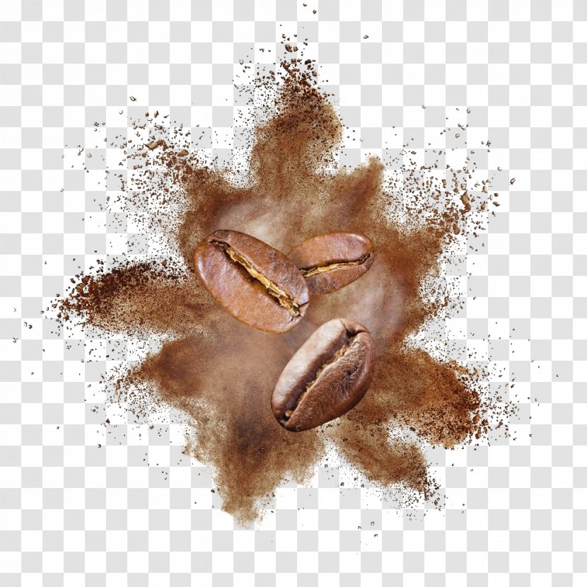 Coffee Dust Explosion White Powder - Beans Transparent PNG