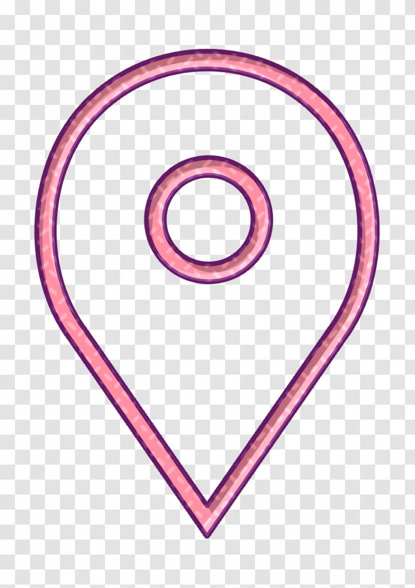 Pin Icon - Symbol Pink Transparent PNG
