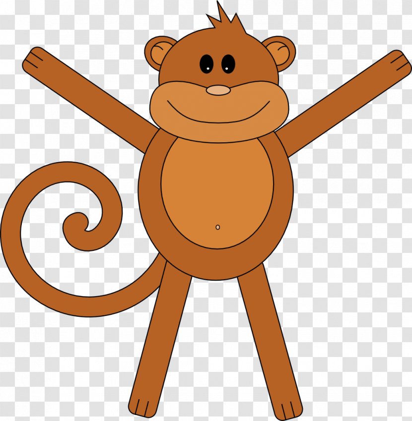 Monkey Drawing Clip Art - Smiley Transparent PNG