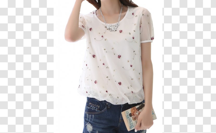 Sleeve T-shirt Blouse Neck - Clothing Transparent PNG
