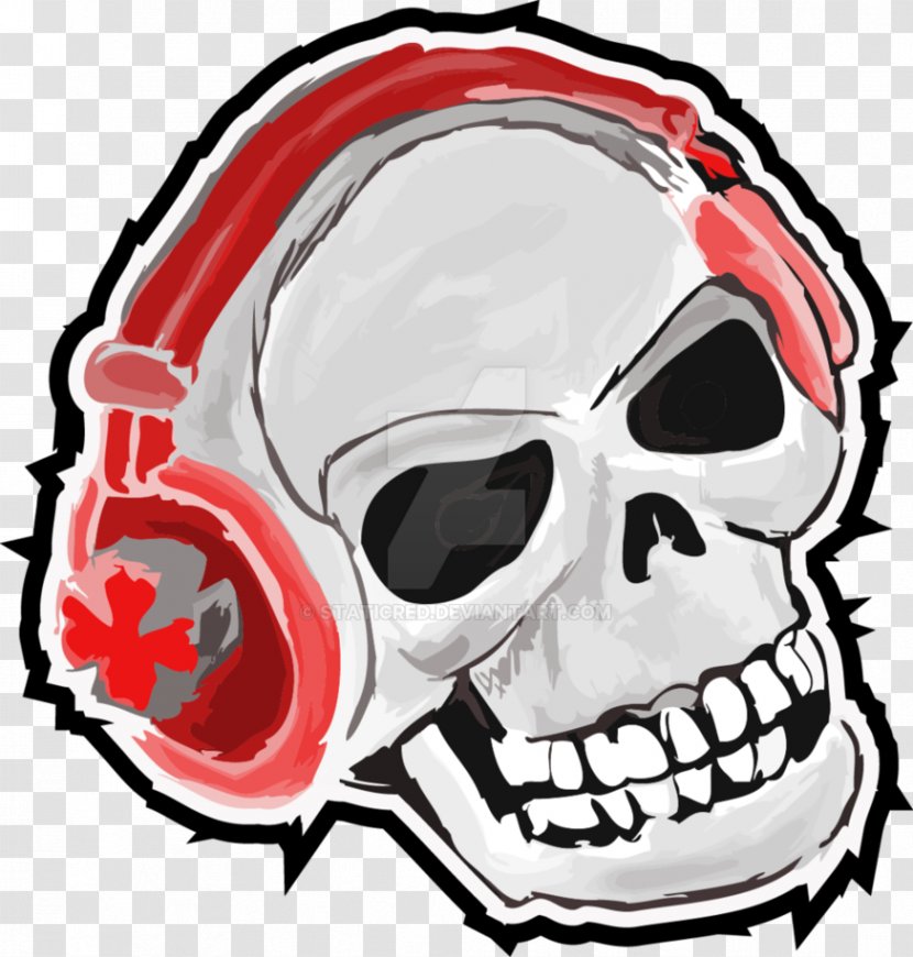 Skull Headphones Skeleton Clip Art - Skullcandy Transparent PNG