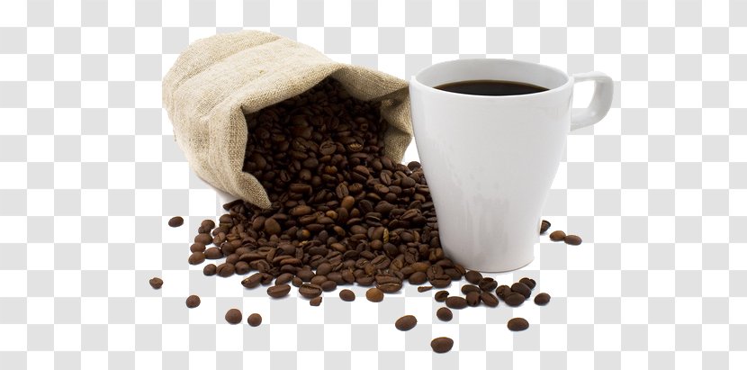 Coffee Espresso Tea Soft Drink Smoothie - Beans And Cup Transparent PNG