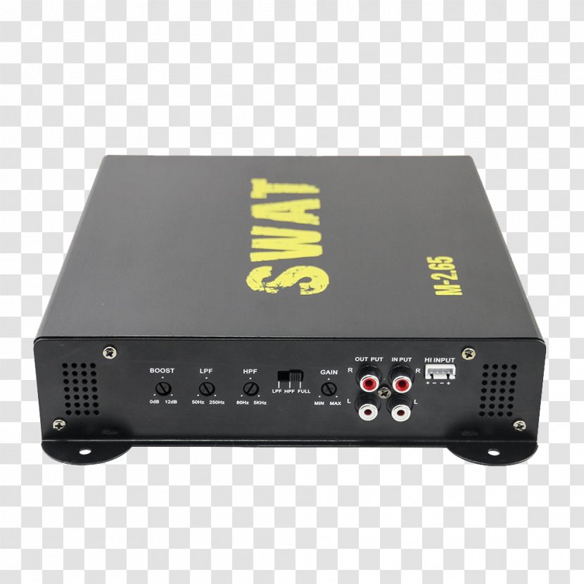 Amplificador Electronics SWAT Subwoofer Amplifier - Car - Swat Transparent PNG