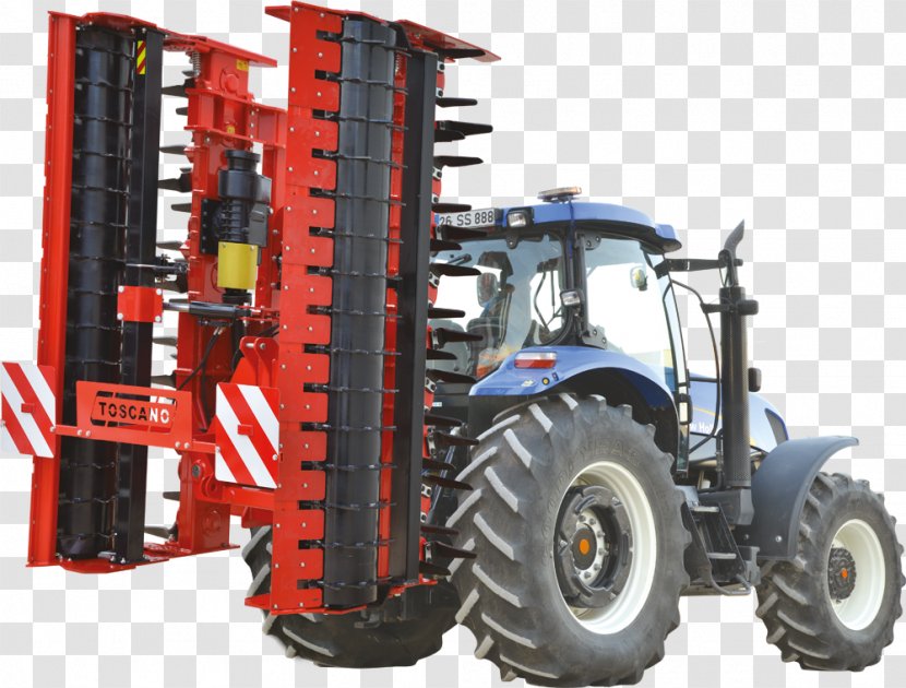 Soil Harrow Tractor Machine Herse Rotative - Automotive Tire Transparent PNG