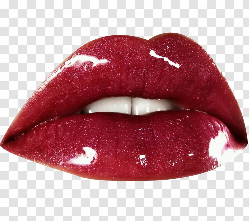 Lipstick Color Mouth Lip Gloss - Flash Big Lips Transparent PNG