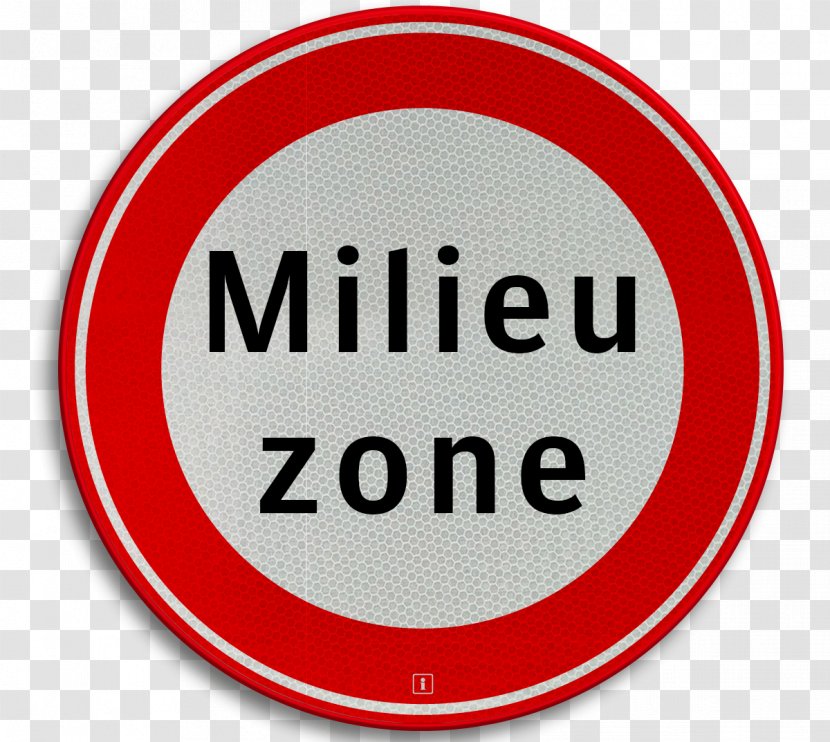 Milieuzone Traffic Sign Car Bildtafel Der Verkehrszeichen In Den Niederlanden - Text Transparent PNG