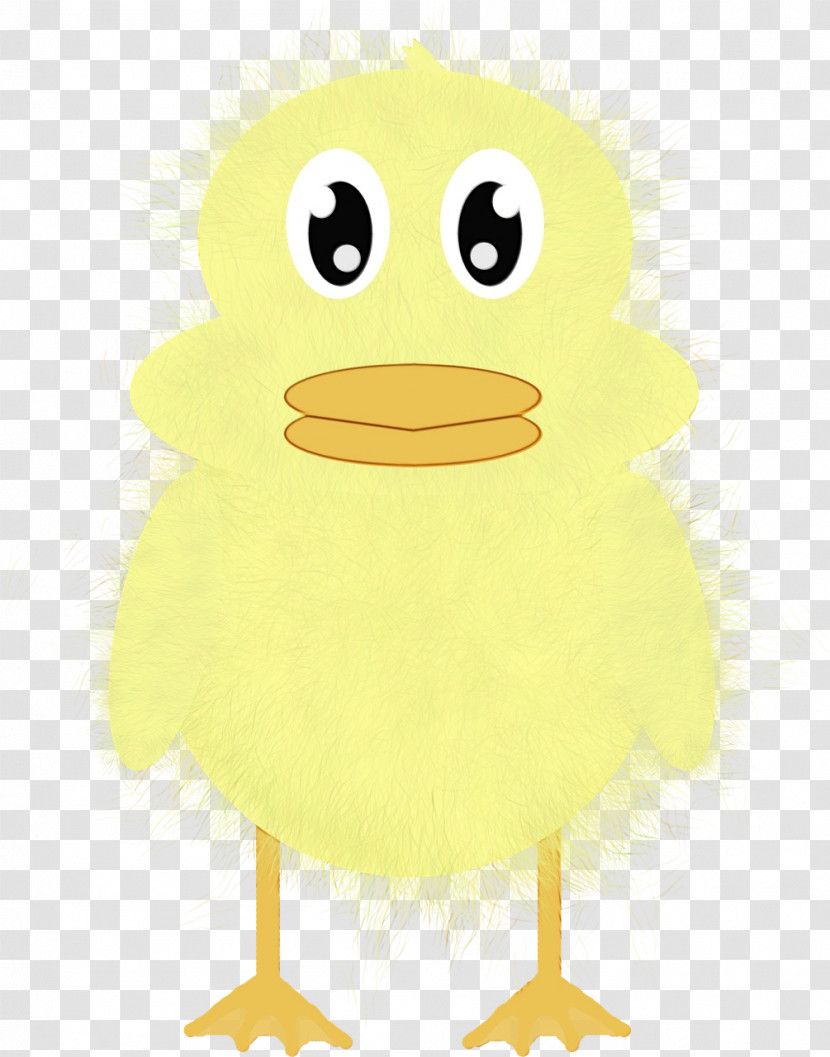 Yellow Bird Cartoon Duck Ducks, Geese And Swans Transparent PNG