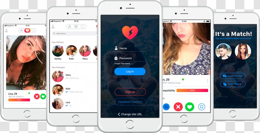 Mobile Dating Online Applications Service - Iphone Transparent PNG