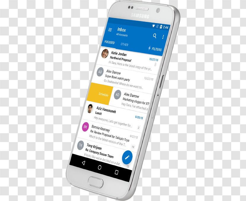 Outlook Mobile Outlook.com Microsoft Calendar - Cellular Network - SmartPhone App Transparent PNG