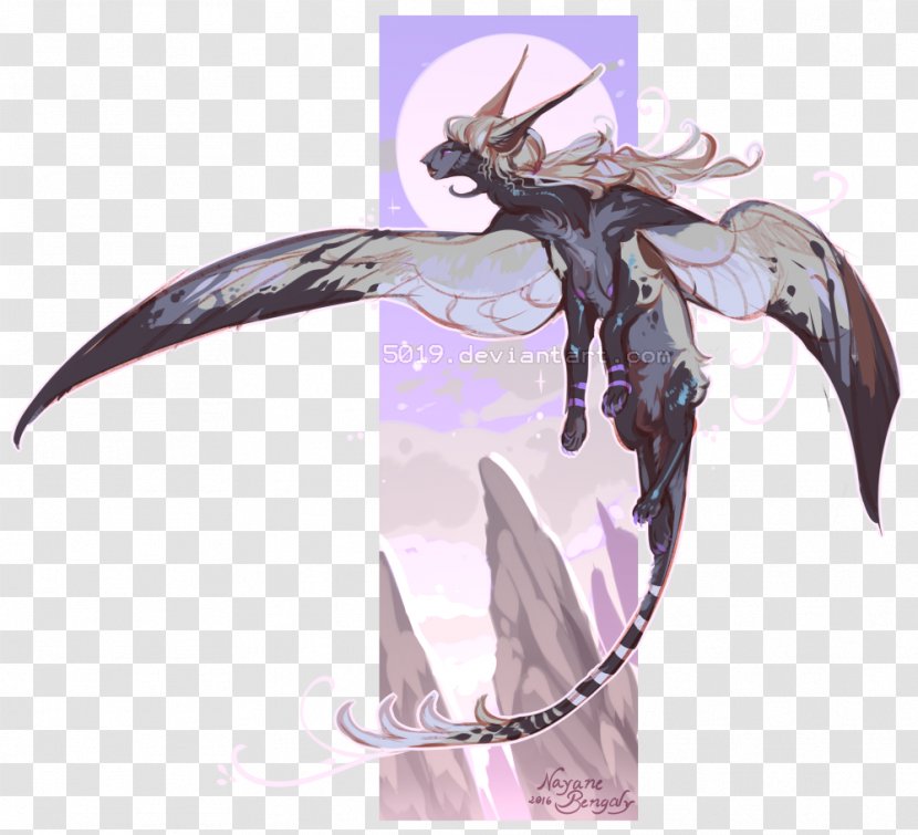 Purple Violet Figurine Character Legendary Creature - Wing - Albatross Transparent PNG