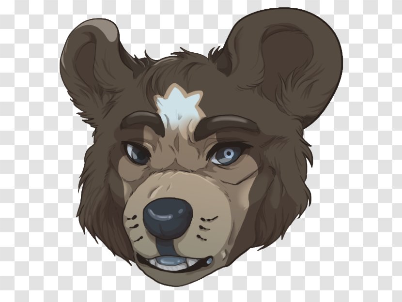 Dog Bear Cartoon Character - Snout - Starry Eyed Transparent PNG