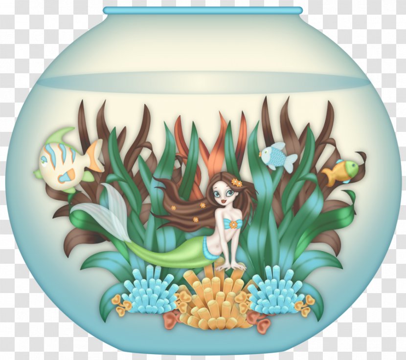 Aquarium Cat Illustration - Mermaid Transparent PNG