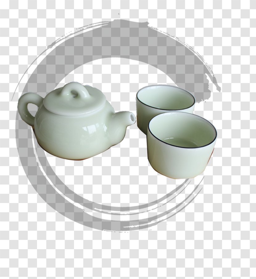 Teapot Chawan Teaware - Teacup - Ceramic Tea Transparent PNG