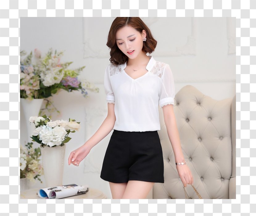 Blouse T-shirt Sleeve Clothing Chiffon - Trunk Transparent PNG