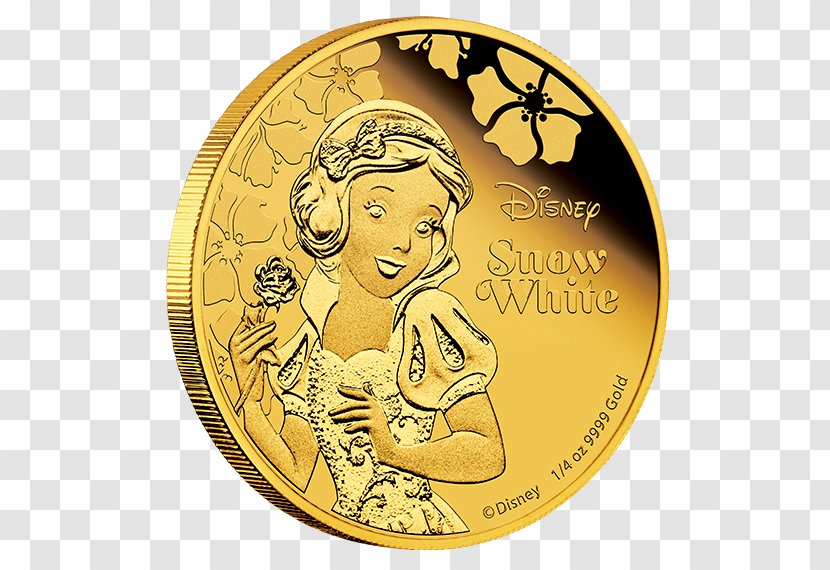 Ariel Mickey Mouse Disney Princess Gold Coin - Beauty And The Beast Transparent PNG