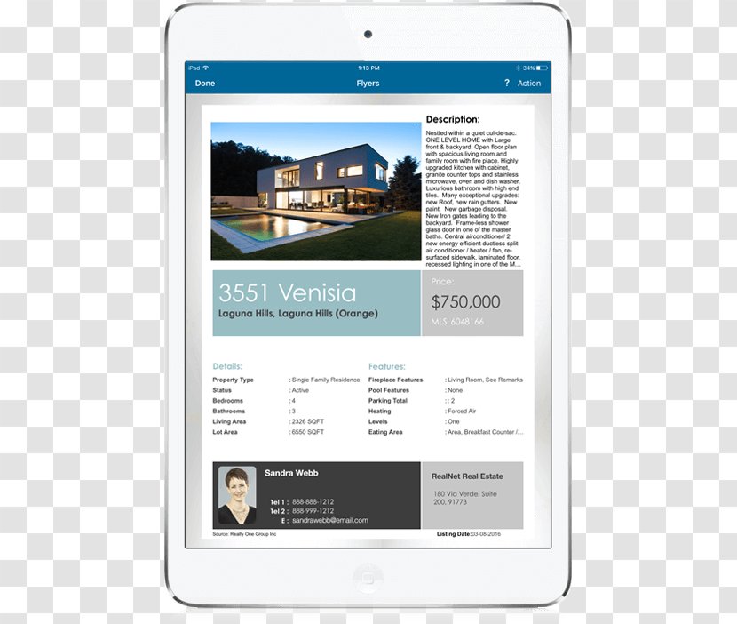 Estate Agent Multiple Listing Service Information Digital Journalism Real - Led Lamp - Creative Flyer Transparent PNG