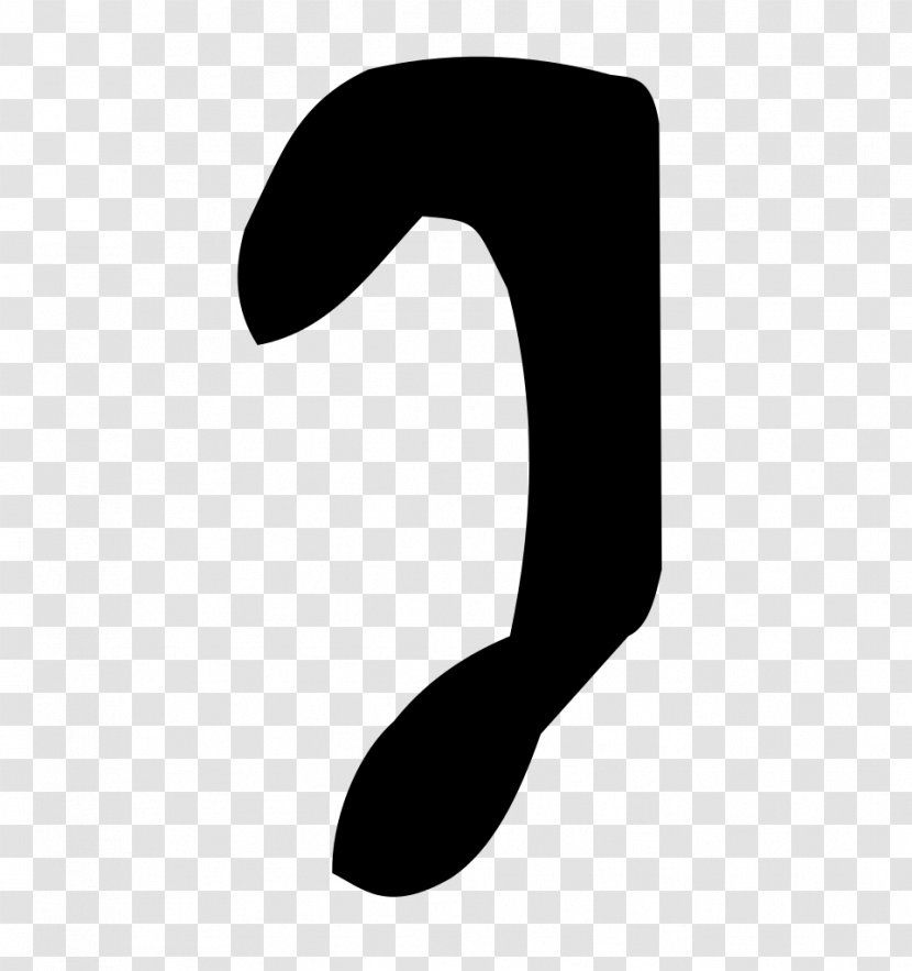 Aramaic Alphabet Finger Hebrew Phoenician - Letter - Black Transparent PNG