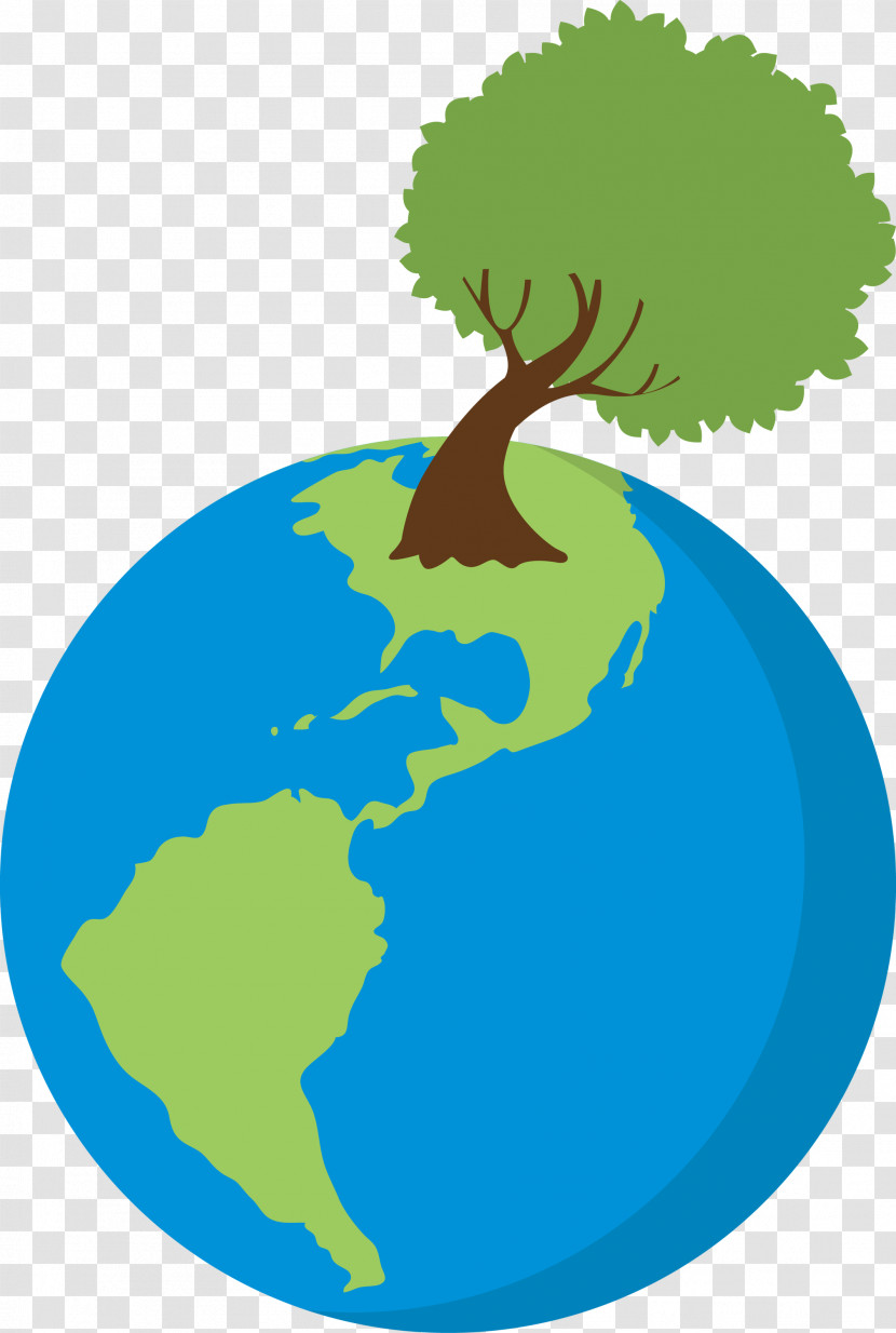 Earth Tree Go Green Transparent PNG