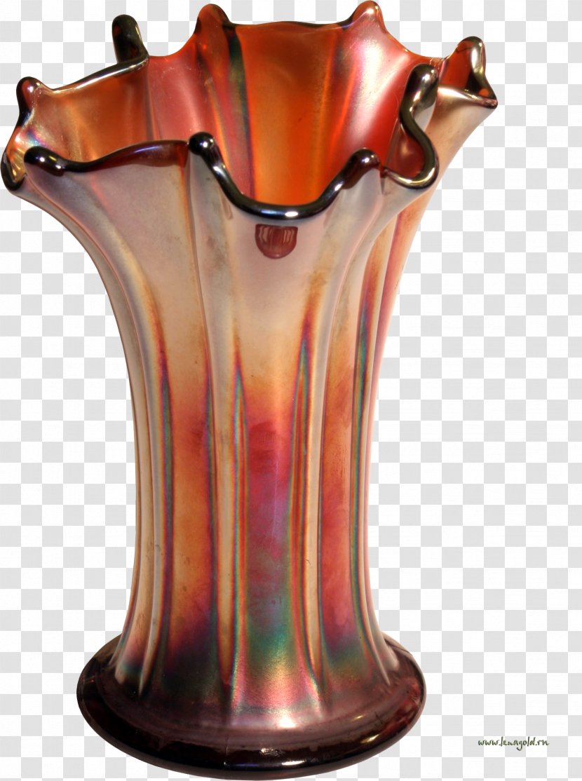 Carnival Glass Vase Fenton Art Company Transparent PNG
