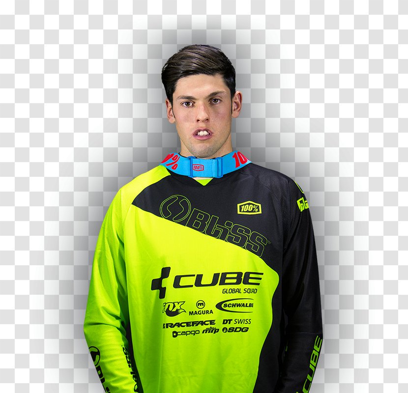 UCI Mountain Bike World Cup T-shirt Cube Bikes Downhill Biking - Sportswear Transparent PNG