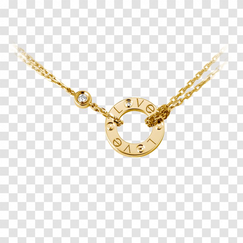 Necklace Cartier Love Bracelet Jewellery Earring - Chain Transparent PNG