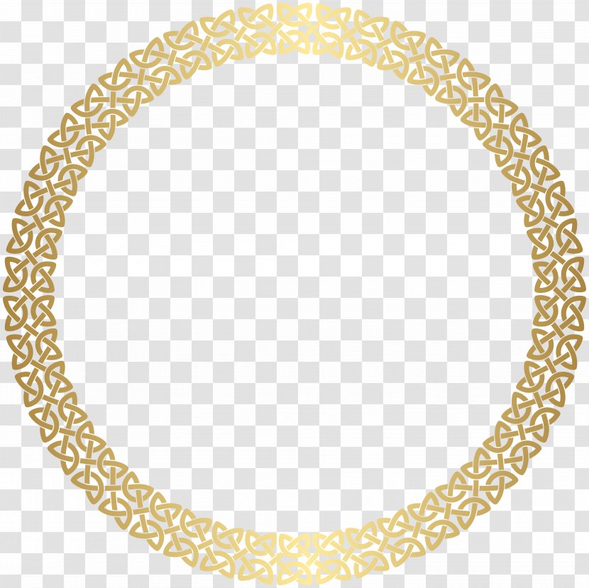 Clip Art - Symmetry - Round Border Frame Gold Transparent PNG